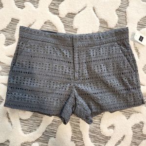 Gap Gray Lace Eyelet Shorts Size 2 NWT
